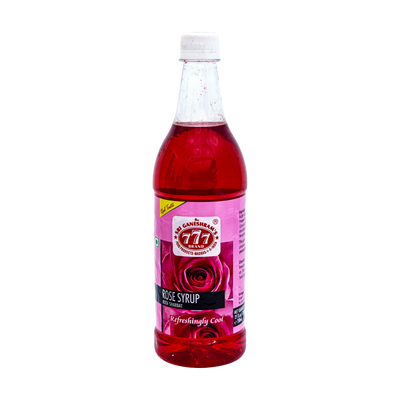 777 Rose Syrup 750ml, front of pack