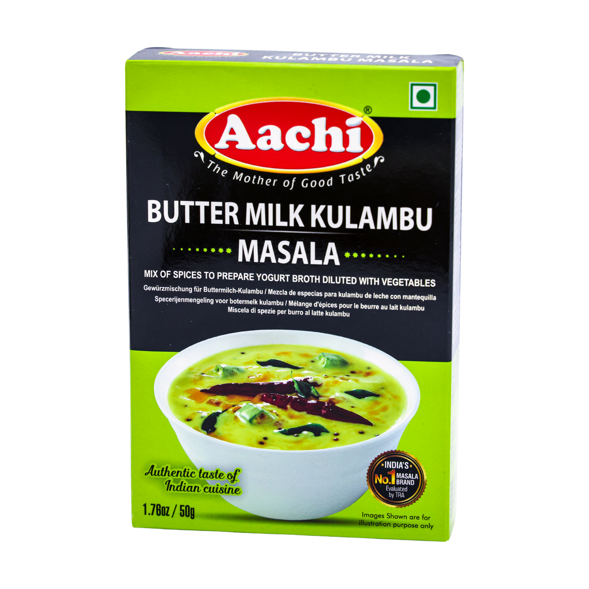 Aachi Butter Milk Kulambu Masala 50g, front of pack