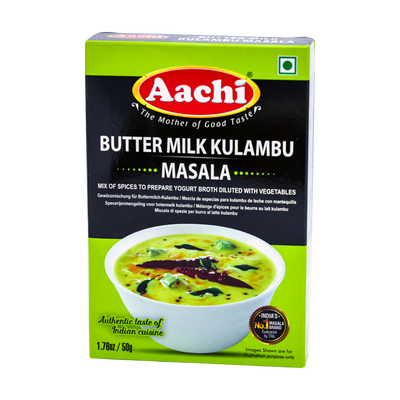 Aachi Butter Milk Kulambu Masala 50g, front of pack