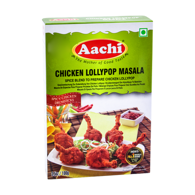 Aachi Chicken Lollypop Masala 100g, front of pack