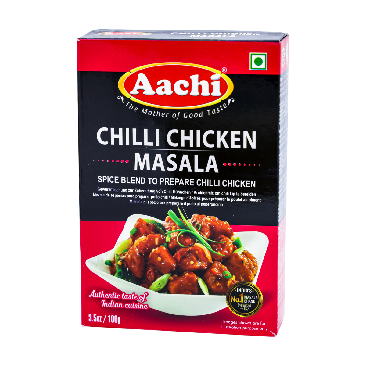 Aachi Chilli Chicken Masala 100g, front of pack