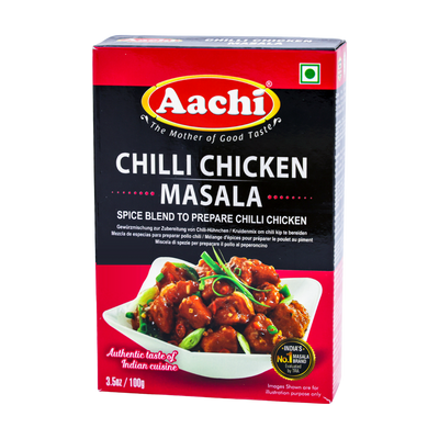 Aachi Chilli Chicken Masala 100g, front of pack
