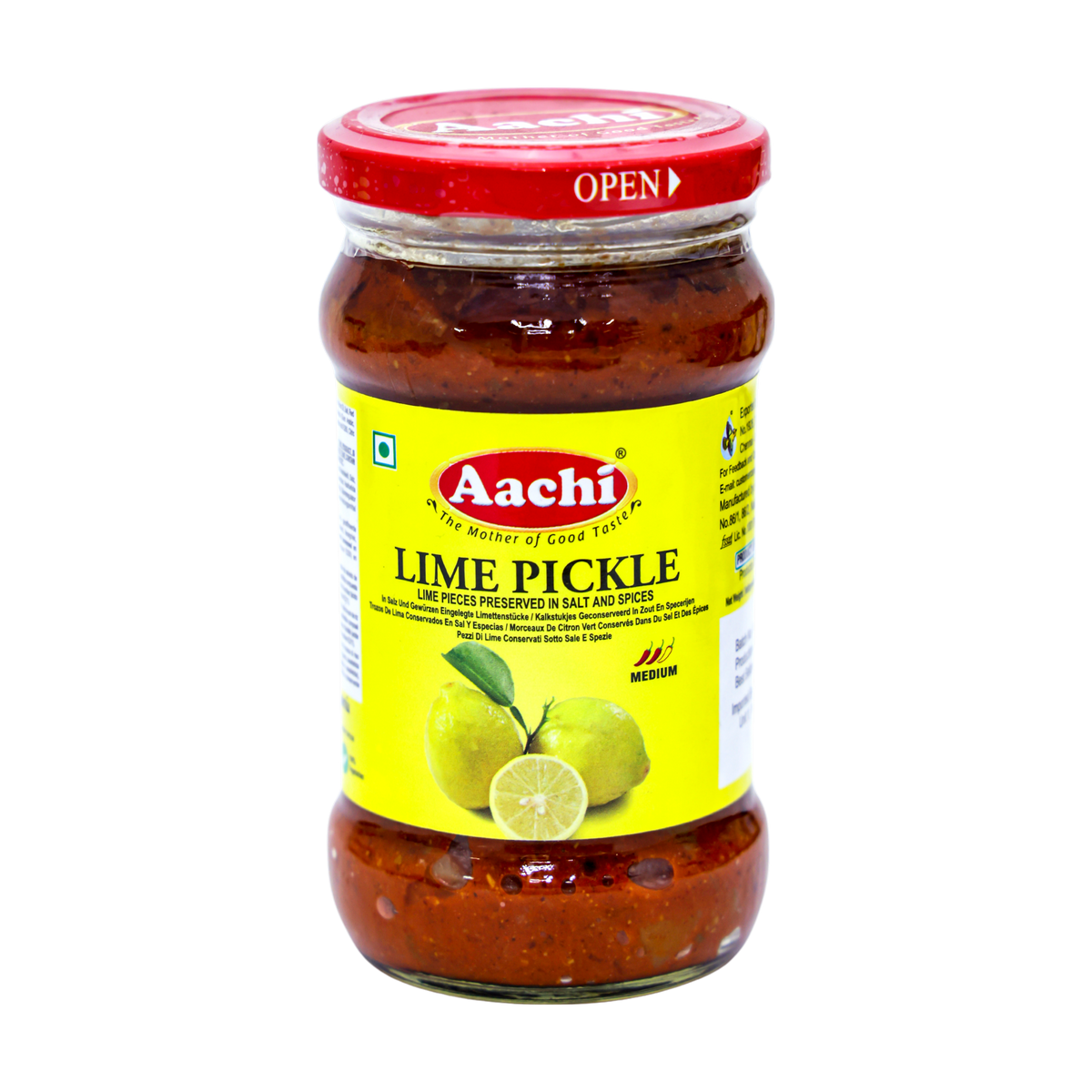 Aachi Lime Pickle 300g, front of pack