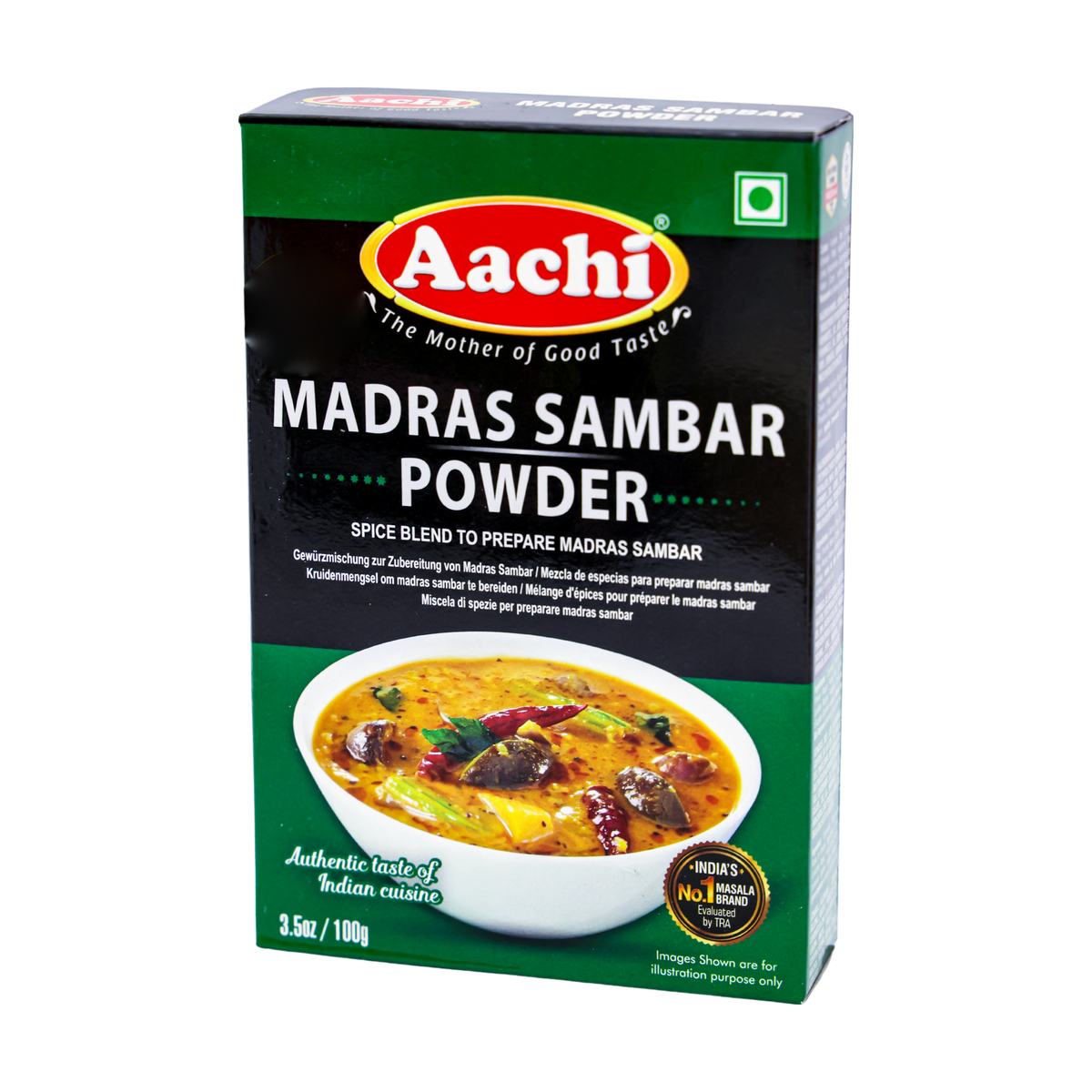 Aachi Madras Sambar Powder 100g, front of pack