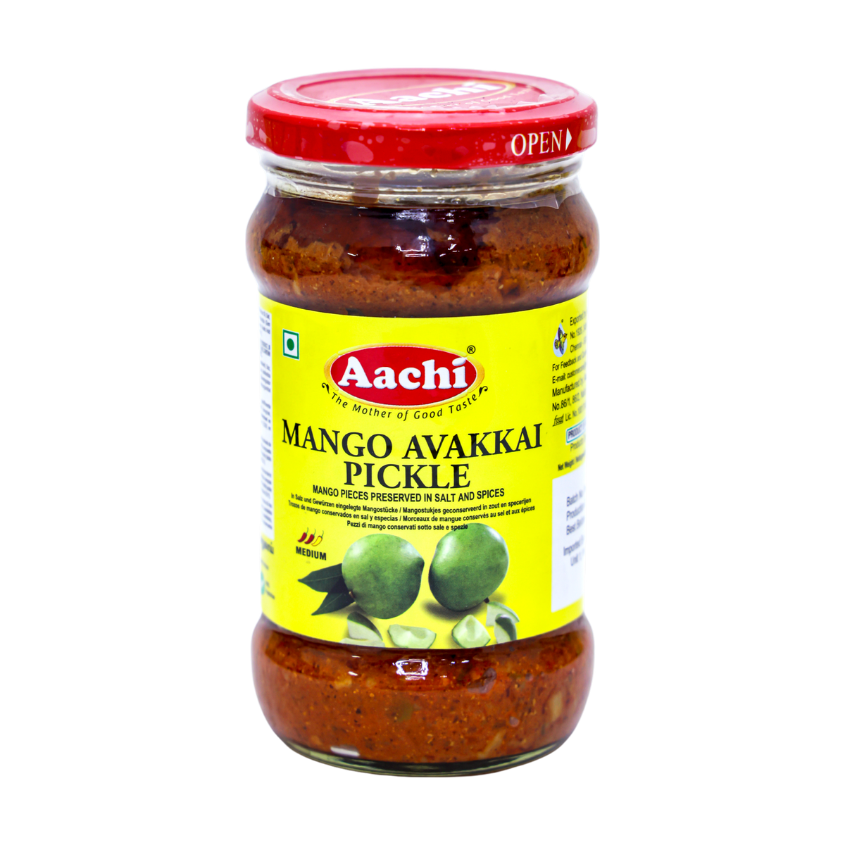 Aachi Mango Avakkai Pickle 300g, front of pack