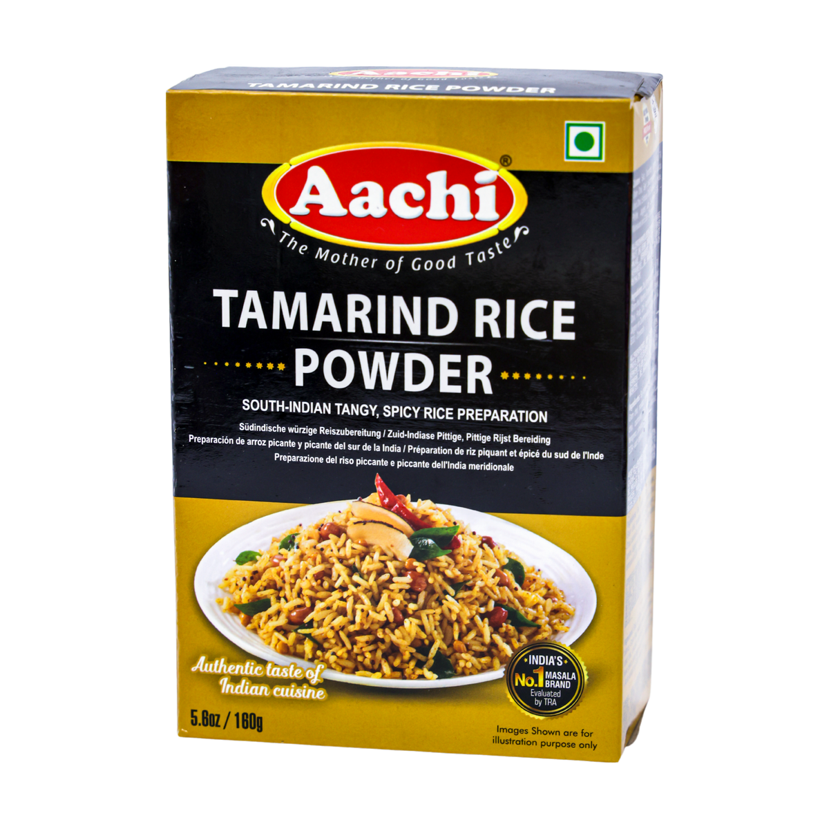 Aachi Tamarind Rice Powder 160g, front of pack