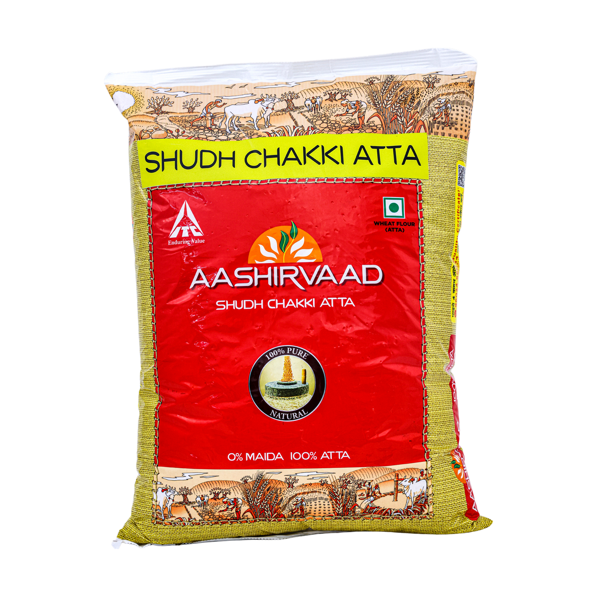 Aashirvaad Shudh Chakki Atta 5kg, front of pack