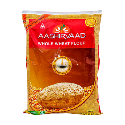 Aashirvaad Whole Wheat Flour 10kg, front of pack