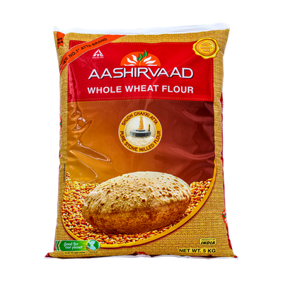 Aashirvaad Whole Wheat Flour 5kg, front of pack