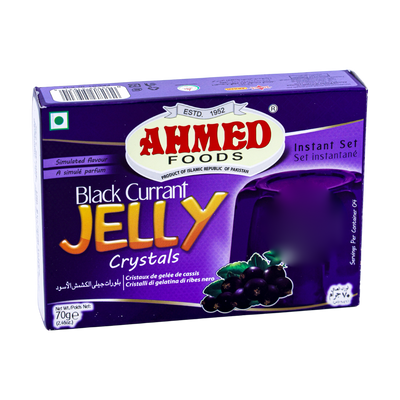 Ahmed Blackcurrant Jelly Crystals 70g, front of pack