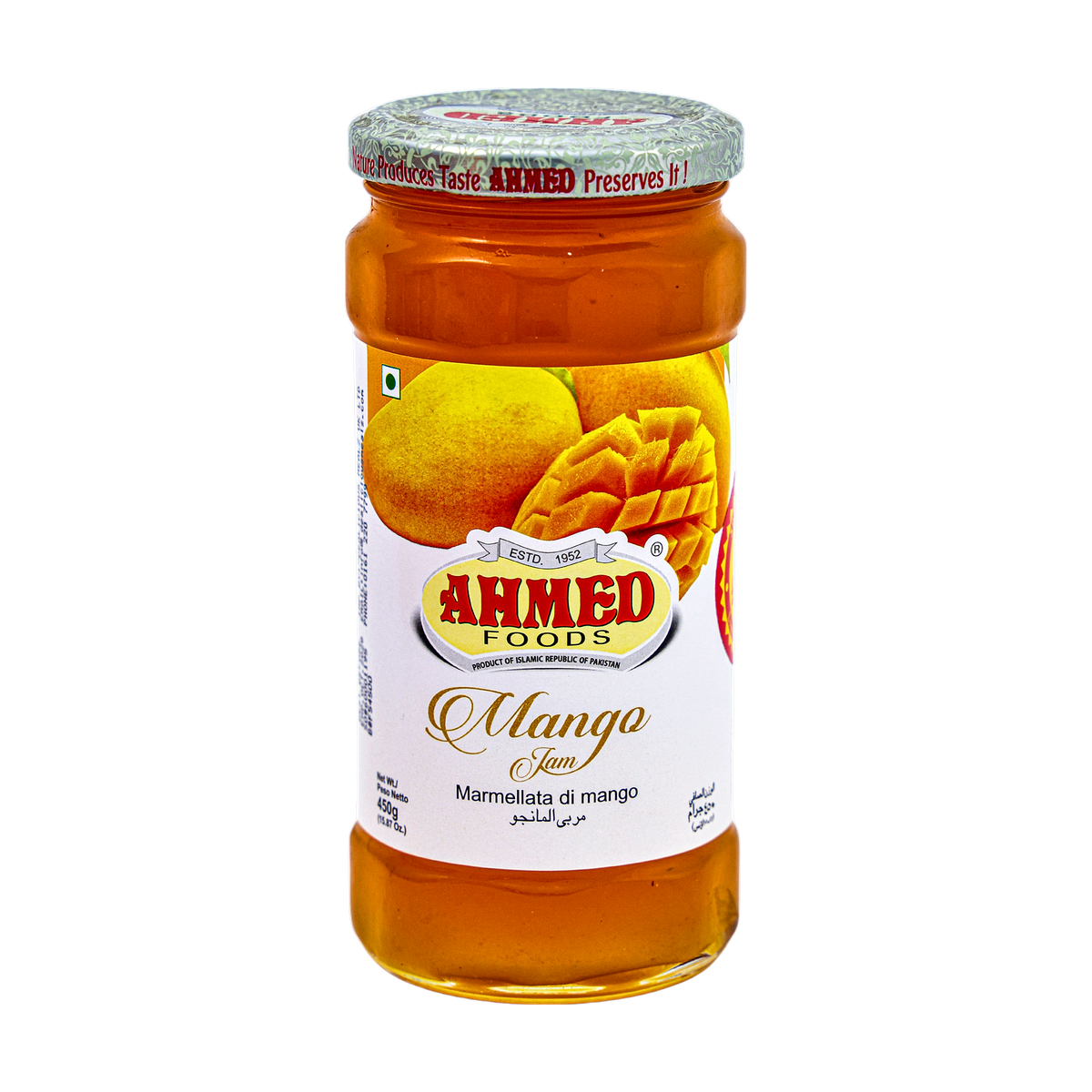 Ahmed Mango Jam 450g, front of pack