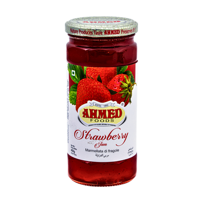 Ahmed Strawberry Jam 450g, front of pack