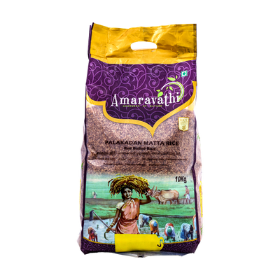 Amaravathi Palakadan Matta Rice 10kg, front of pack