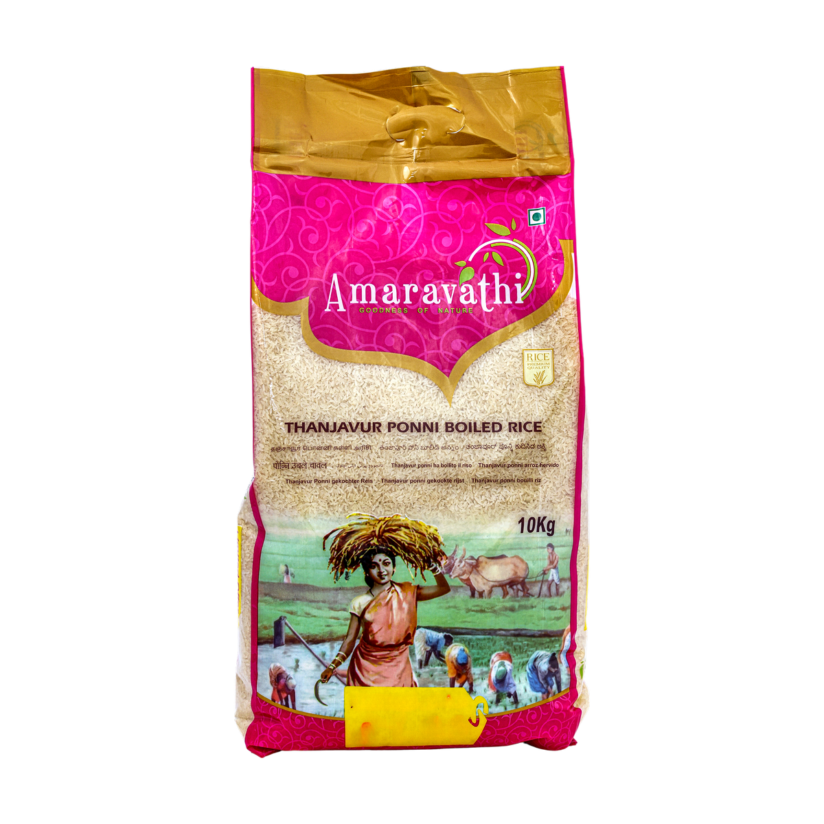 Amaravathi Thanjavur Ponni Boiled Rice 10kg, front of pack