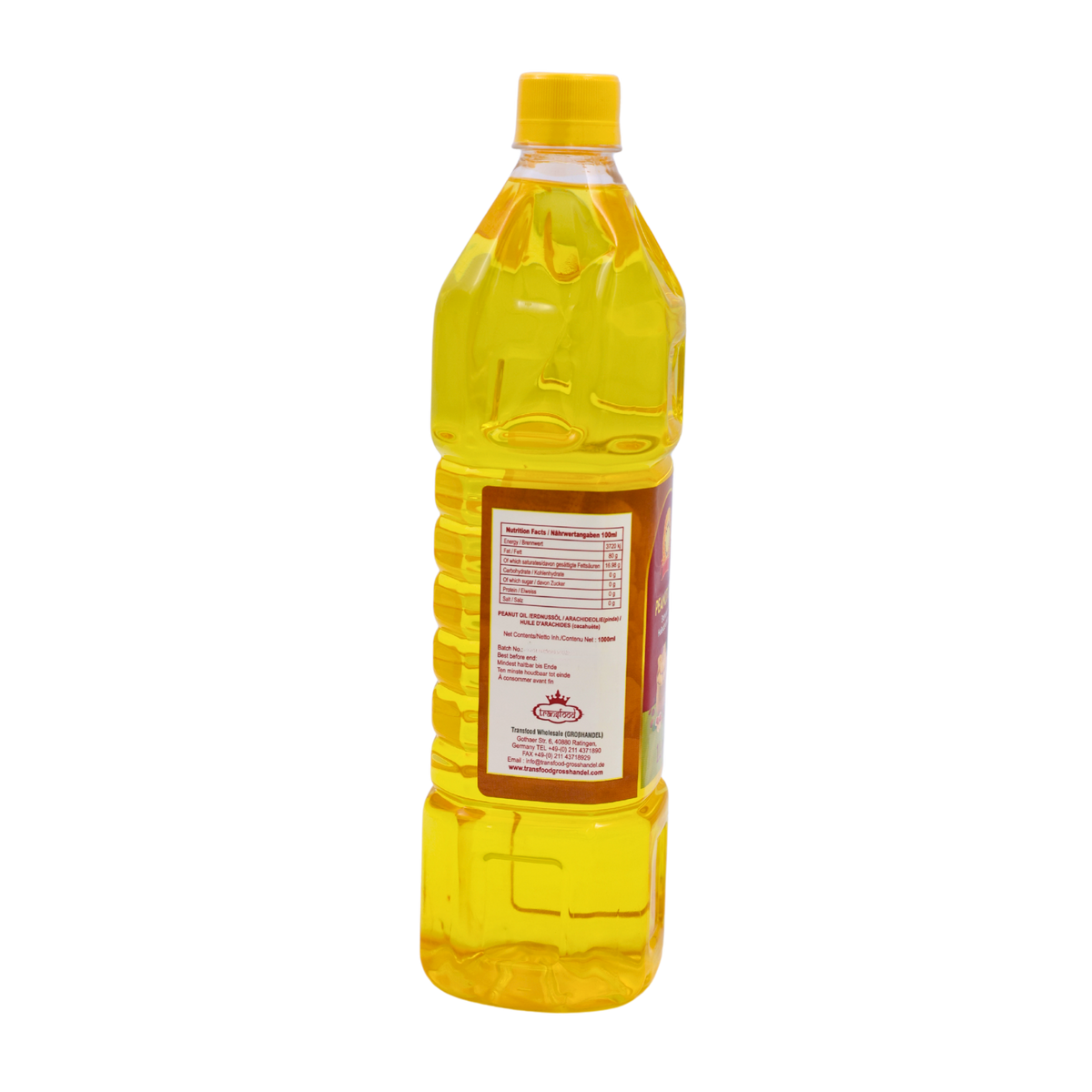 Side of the Annam Peanut Oil 1L pack