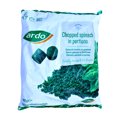 Ardo Chopped Spinach in Portions 1kg, front of pack