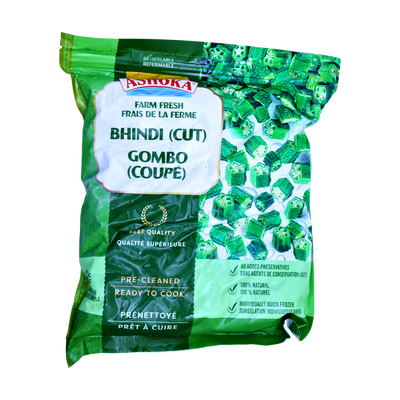 Ashoka Bhindi Cut, front of pack