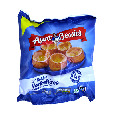 Aunt Bessie's 12 Golden Yorkshires 220g, front of pack