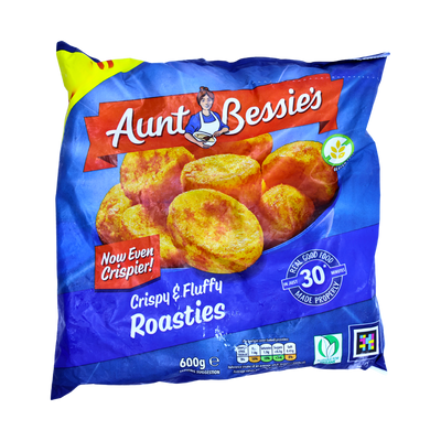Aunt Bessie's Crispy & Fluffy Roasties 600g, front of pack