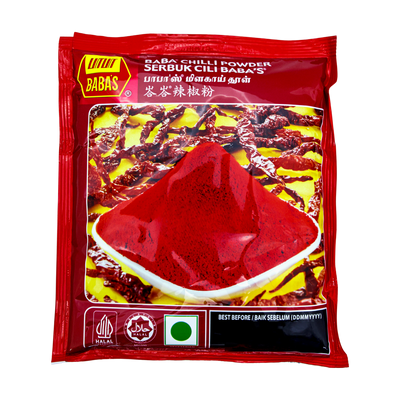 Baba's Chilli Powder 250g, front of pack