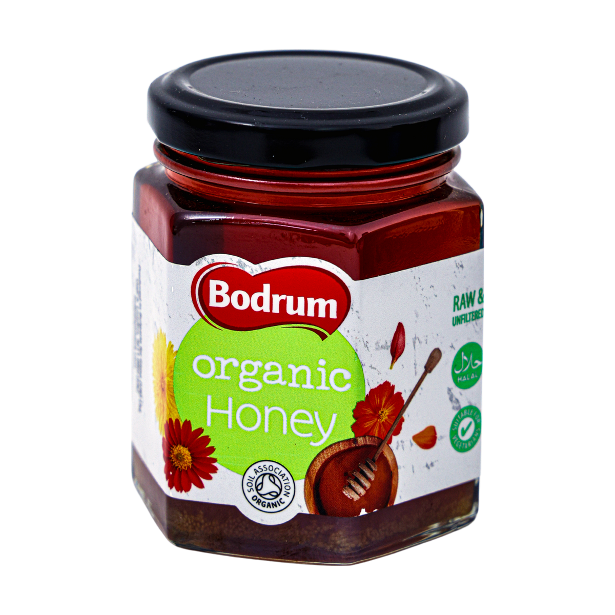 Bodrum Organic Honey 250g, front of pack