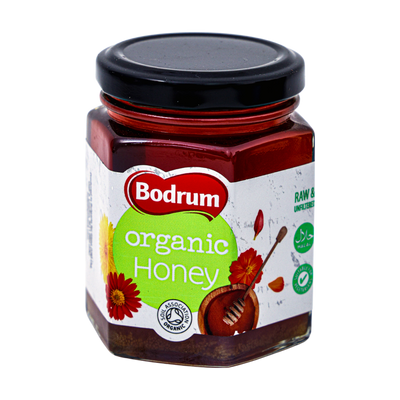 Bodrum Organic Honey 250g, front of pack