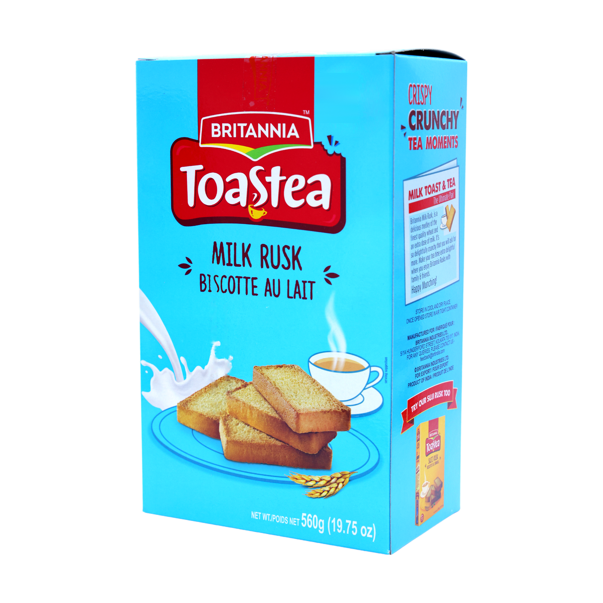 Britannia Toastea Milk Rusk 560g, front of pack