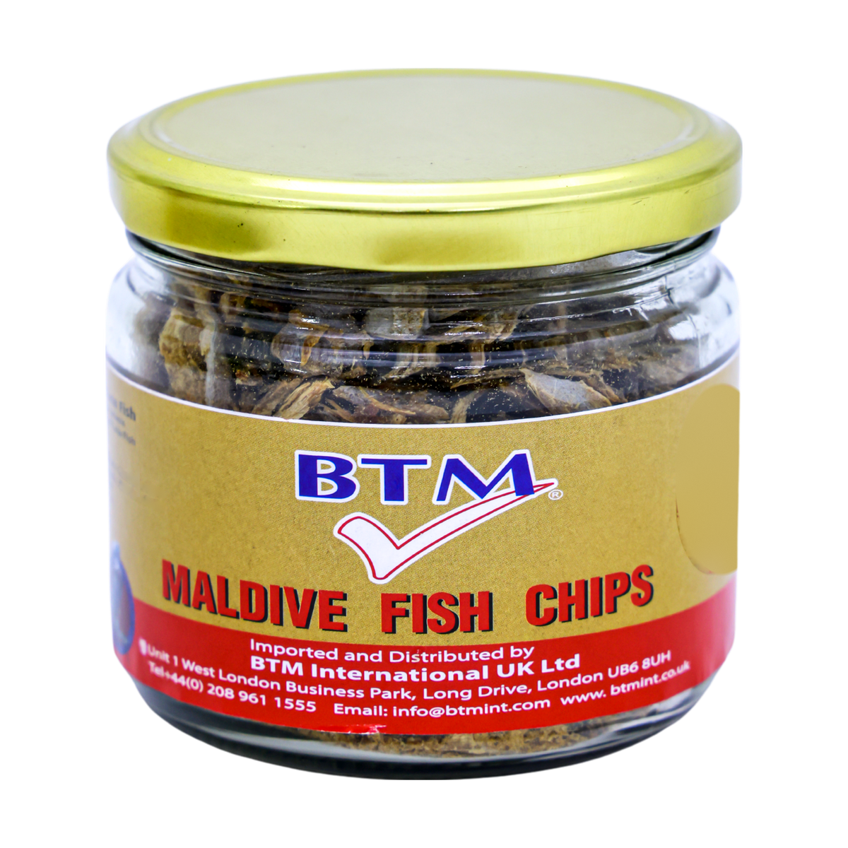 BTM Maldive Fish Chips 150g, front of pack