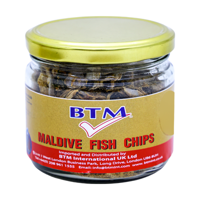 BTM Maldive Fish Chips 150g, front of pack