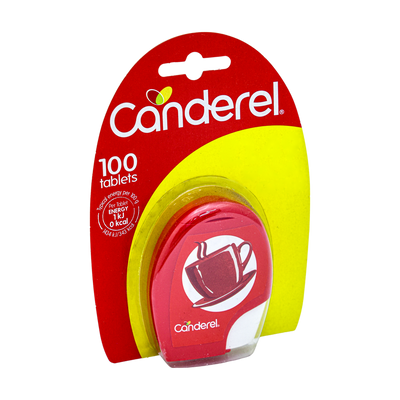 Canderel Sweetener 100 Tablets 8.5g, front of pack