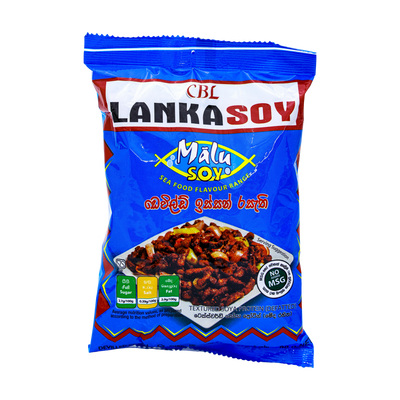CBL Lanka Soy Malu Soy Devilled Prawns, front of pack