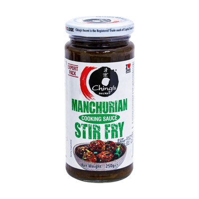 Ching's Secret Manchurian Stir Fry Cooking Sauce 250g, front of pack