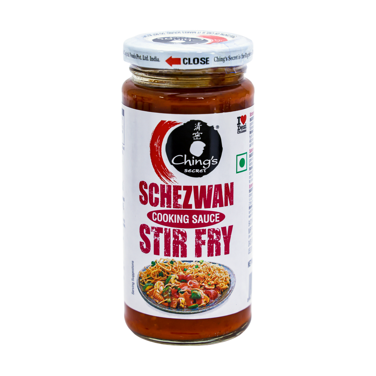 Ching's Secret Schezwan Stir Fry Cooking Sauce 250g, front of pack