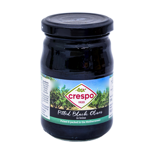 Crespo Pitted Black Olives In Brine 198g