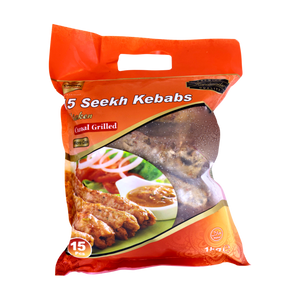 Crown Chicken Seekh Kebabs Charcoal Grilled 15 Pieces 1kg