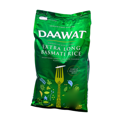 Daawat Extra Long Basmati Rice 10kg, front of pack