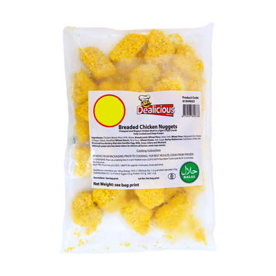 Dealicious Mealz Breaded Chicken Nuggets 600g, front of pack