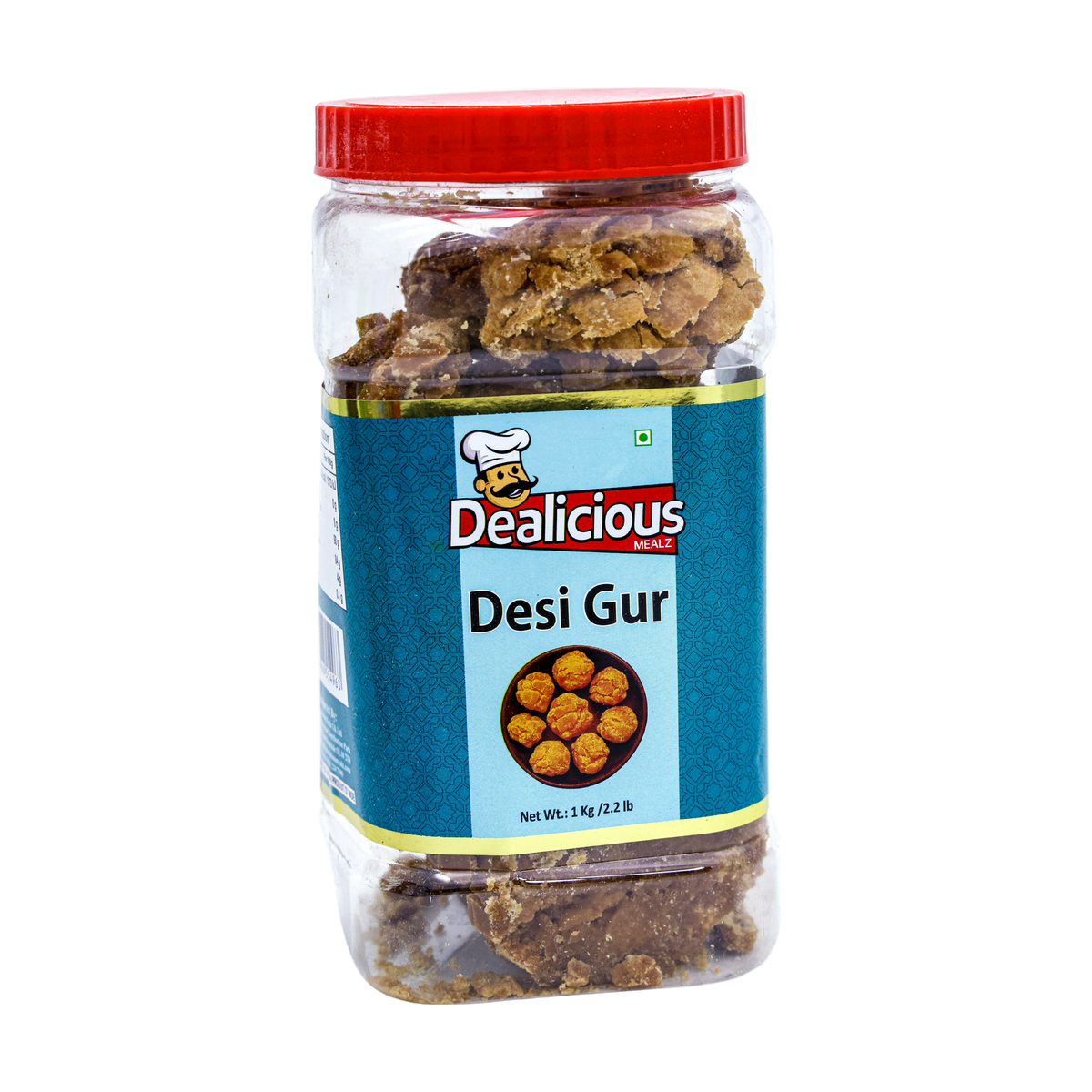 Dealicious Mealz Desi Gur 1kg, front of pack