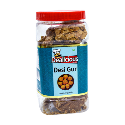 Dealicious Mealz Desi Gur 1kg, front of pack