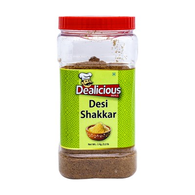 Dealicious Mealz Desi Shakkar 1kg, front of pack