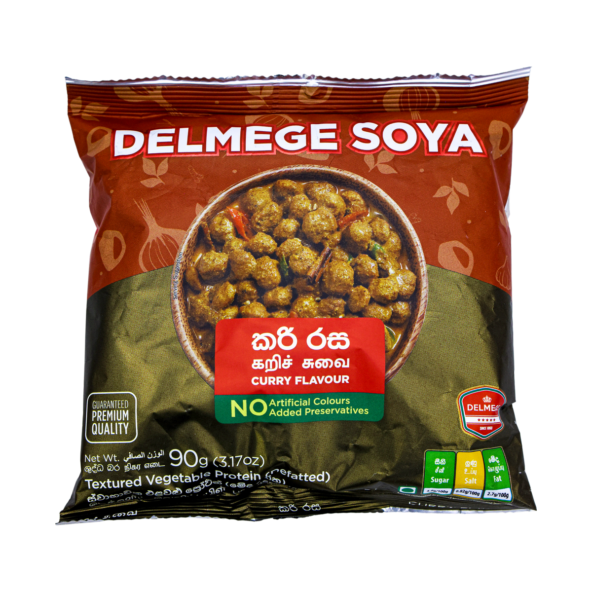 Delmege Soya Curry Flavour 90g, front of pack