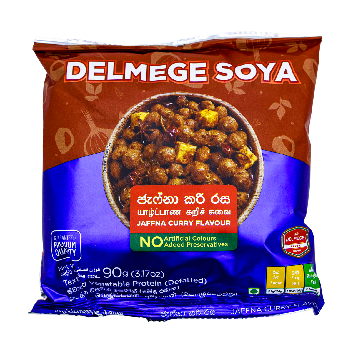 Delmege Soya Jaffna Curry Flavour 90g, front of pack
