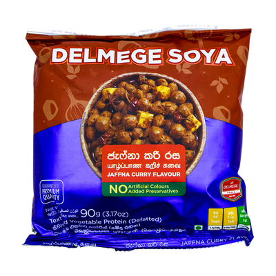 Delmege Soya Jaffna Curry Flavour 90g, front of pack