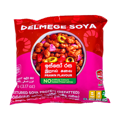 Delmege Soya Prawn Flavour 90g, front of pack