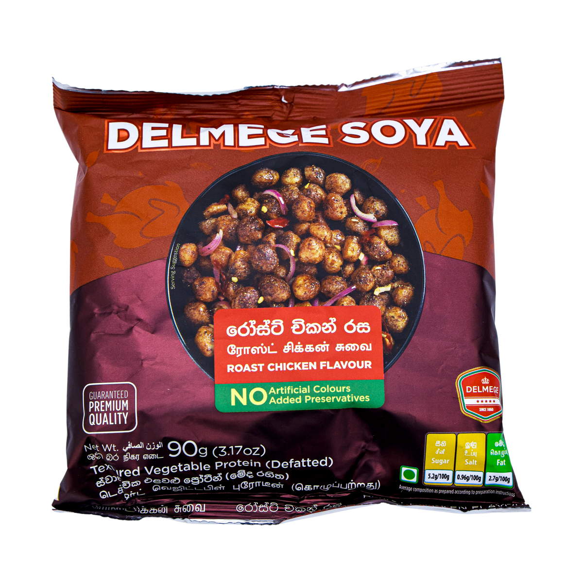 Delmege Soya Roast Chicken Flavour 90g, front of pack