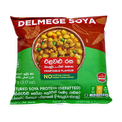 Delmege Soya Vegetable Flavour 90g, front of pack
