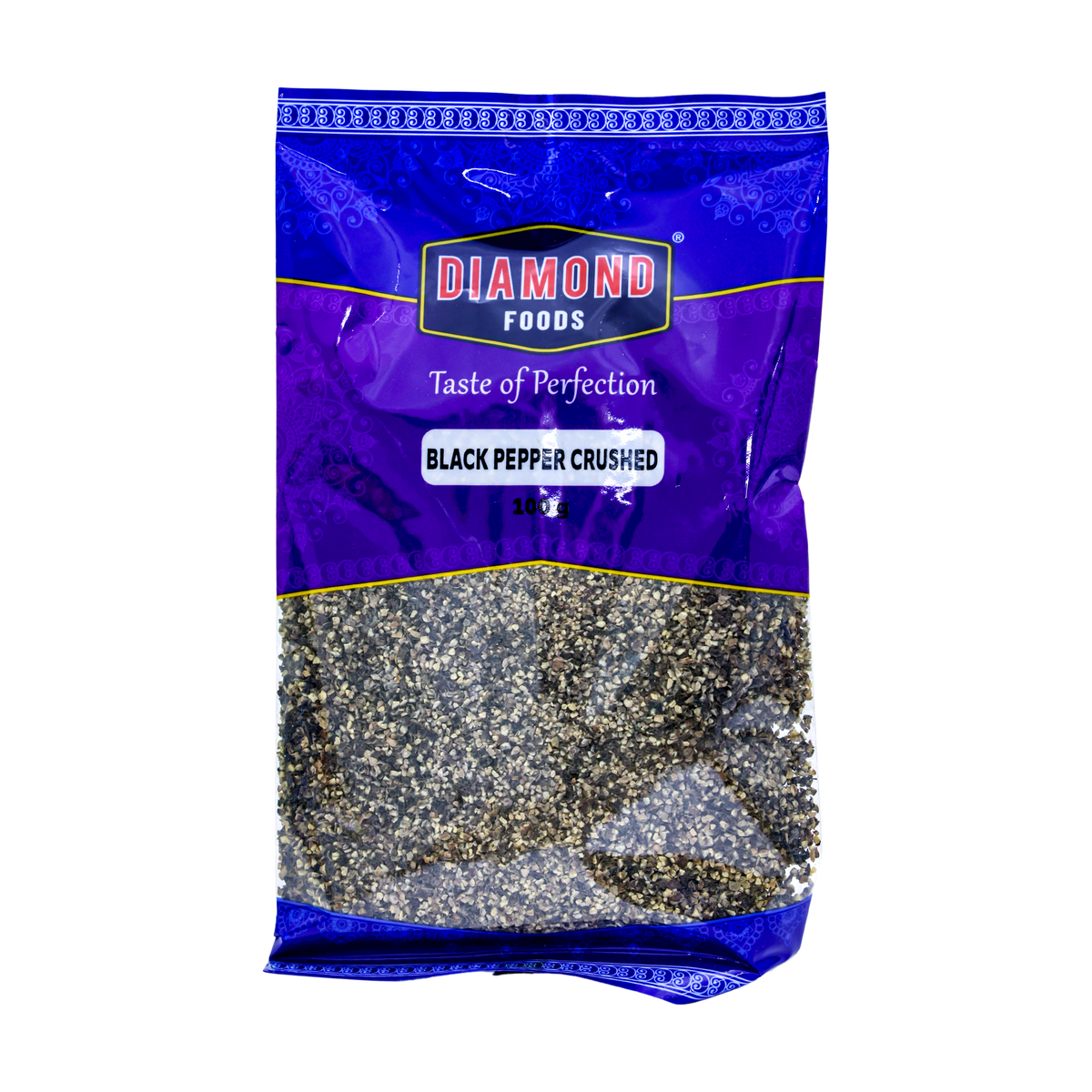 Diamond Foods Black Pepper Crushed 100g, front of pack