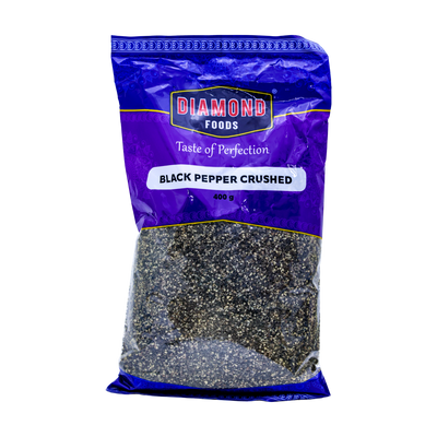 Diamond Foods Black Pepper Crushed 400g, front of pack