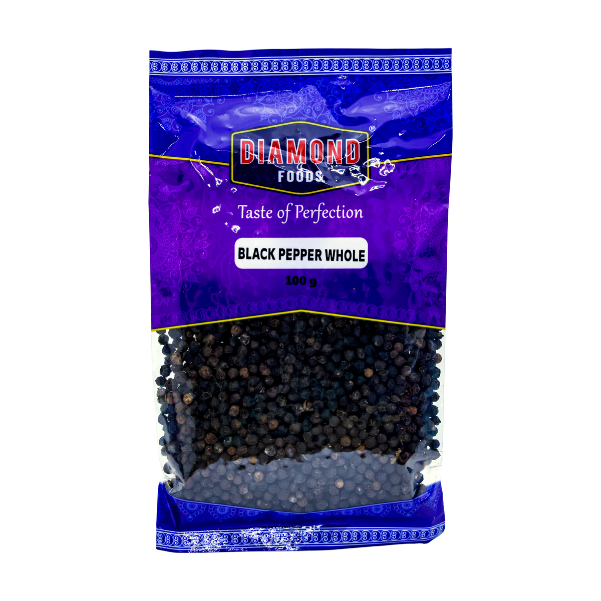 Diamond Foods Black Pepper Whole 100g, front of pack
