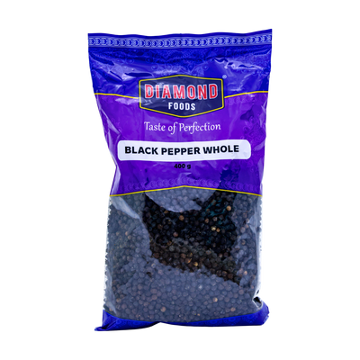 Diamond Foods Black Pepper Whole 400g, front of pack